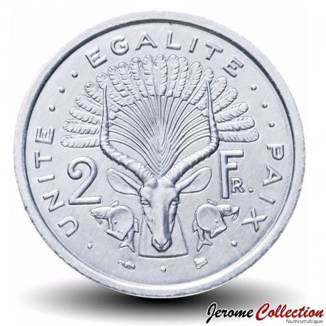 DJIBOUTI - PIECE de 2 FRANCS - Antilope - 1996 – Km21 – JeromeCollection