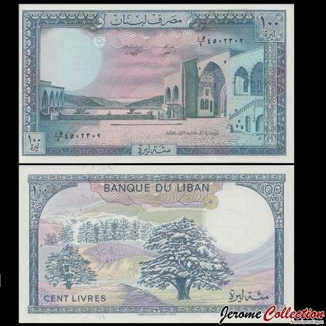 LIBAN - Billet de 100 Livres - Palais de Beiteddine - 1988