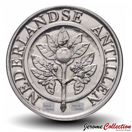 ANTILLES NEERLANDAISES - PIECE de 25 Cents - Fleur d'oranger - 2010 – Km35 – JeromeCollection