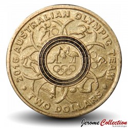 AUSTRALIE - PIECE de 2 Dollars - Équipe olympique australienne (Noir) - 2016 – Km3260 – JeromeCollection