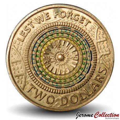 AUSTRALIE - PIECE de 2 Dollars - Anzac Day - Colorisée - 2017 – Km2756 – JeromeCollection