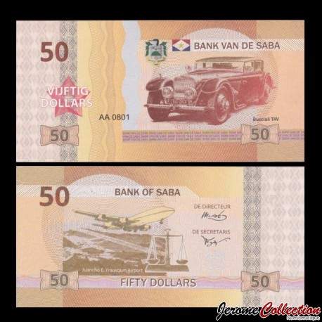 SABA - Billet de 50 DOLLARS - Bucciali tav - 2015