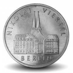 ALLEMAGNE DE L'EST / DDR / RDA - PIECE de 5 Mark - 750 ans de Berlin - Quartier Nicolai - 1987 – Km114 –