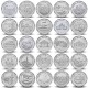 SRI LANKA - SET / LOT de 25 PIECES de 10 Roupies - Les districts du SRI LANKA - 2013 – Km190 à Km214 – JeromeCollection