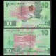 ZAMBIE - Billet de 10 Kwacha - Pangolins - 2024 – P62 – JeromeCollection