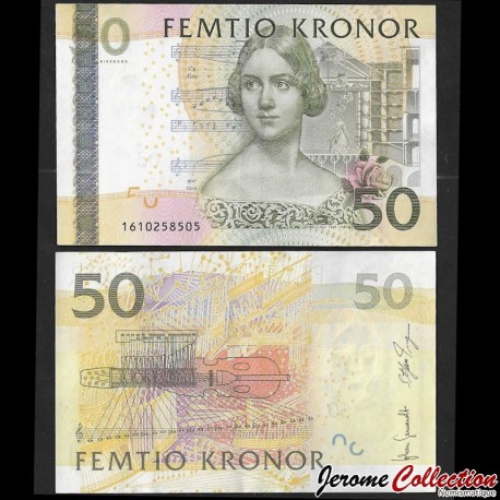 SUEDE - Billet de 50 Couronnes - Jenny Lind - 2011 – P64c – JeromeCollection