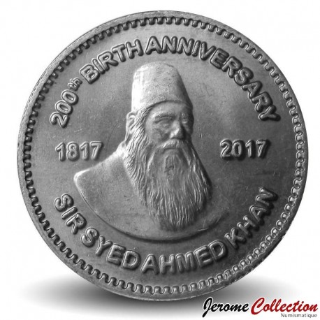 PAKISTAN - PIECE de 50 Roupies - Sir Syed Ahmad Khan - 2017 – Km80 – JeromeCollection