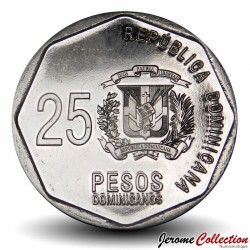 REPUBLIQUE DOMINICAINE - PIECE de 25 Pesos - Gregorio Luperón - 2023