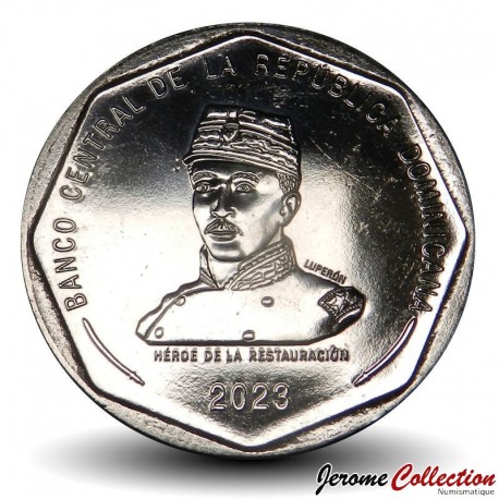 REPUBLIQUE DOMINICAINE - PIECE de 25 Pesos - Gregorio Luperón - 2023 – Km127 – JeromeCollection