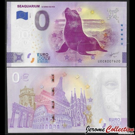 BILLET TOURISTIQUE - ZERO 0 EURO - FRANCE - SEAQUARIUM - LE GRAU DU ROI - UECR - 2022-4 – N336332 – JeromeCollection
