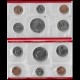 ETATS UNIS / USA - SET / LOT de 6 PIECES de 1 5 10 Cents 1/4 1/2 DOLLAR - 1989 - D – Km164a 192 195a 201a 202b –
