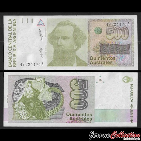ARGENTINE - Billet de 500 Australes - 1988 – P328a – JeromeCollection