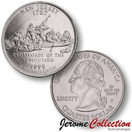 ETATS UNIS / USA - PIECE de 25 Cents (Quarter States) - New Jersey - 1999 - P [Sous scellé us MINT] – Km295 –