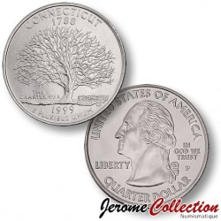ETATS UNIS / USA - PIECE de 25 Cents (Quarter States) - Connecticut - 1999 - P [Sous scellé us MINT] – Km297 –