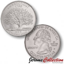 ETATS UNIS / USA - PIECE de 25 Cents (Quarter States) - Connecticut - 1999 - D [Sous scellé us MINT] – Km297 –