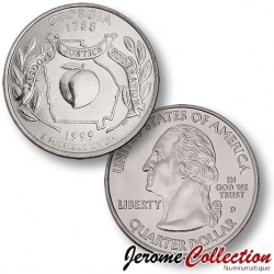 ETATS UNIS / USA - PIECE de 25 Cents (Quarter States) - Georgia - 1999 - D [Sous scellé us MINT] – Km296 –