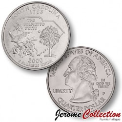 ETATS UNIS / USA - PIECE de 25 Cents (Quarter States) - Caroline du Sud - 2000 - D [Sous scellé us MINT] – Km307 –