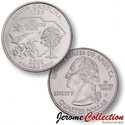 ETATS UNIS / USA - PIECE de 25 Cents (Quarter States) - Caroline du Sud - 2000 - P [Sous scellé us MINT] – Km307 –
