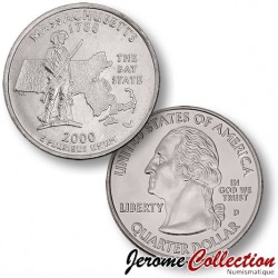 ETATS UNIS / USA - PIECE de 25 Cents (Quarter States) - Massachusetts - 2000 - D [Sous scellé us MINT]