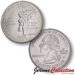 ETATS UNIS / USA - PIECE de 25 Cents (Quarter States) - New Hampshire - 2000 - D [Sous scellé us MINT] – Km308 –