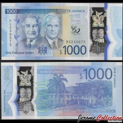 JAMAIQUE - Billet de 1000 Dollars - 60 ans d'indépendance - Polymer - 01.06.2022