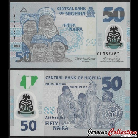 NIGERIA - Billet de 50 Naira - Pêcheurs - 2024 – P40n – JeromeCollection