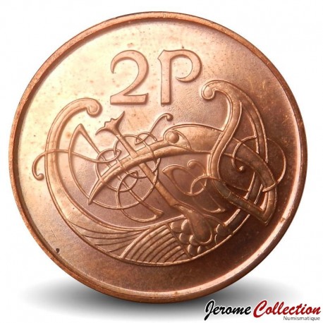 IRLANDE - PIECE de 2 Pence - Oiseau - 1975 – Km21 – JeromeCollection