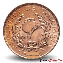 COLOMBIE - PIECE de 1 Centavo - Bonnet de la liberté jacobine - 1966