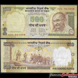 INDE - Billet de 500 Roupies - Mahatma Gandhi - 1997 – P92b – JeromeCollection