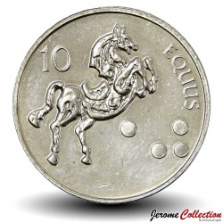 SLOVENIE - PIECE de 10 Tolarjev - Cheval cabré - 2006 – Km41 – JeromeCollection