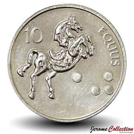 SLOVENIE - PIECE de 10 Tolarjev - Cheval cabré - 2006 – Km41 – JeromeCollection