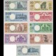 POLOGNE - SET / LOT de 9 Billets de 1 2 5 10 20 50 100 200 500 Złotych [EN ALBUM] - 1990 – P164 165 166 167 168 169 170