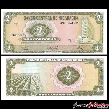 NICARAGUA - Billet de 2 Córdobas - 1972