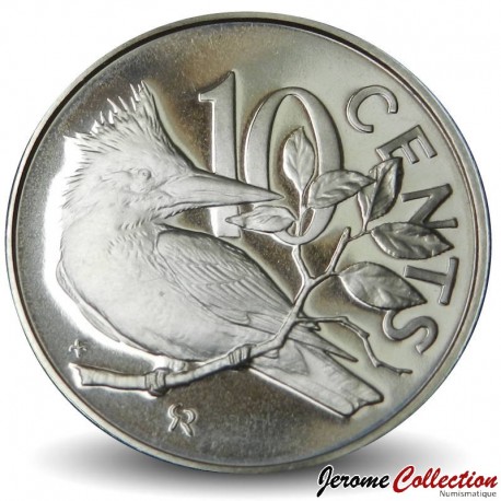 ÎLES VIERGES BRITANNIQUES - PIECE de 10 Cents - Martin-pêcheur - 1980 – Km3 – JeromeCollection