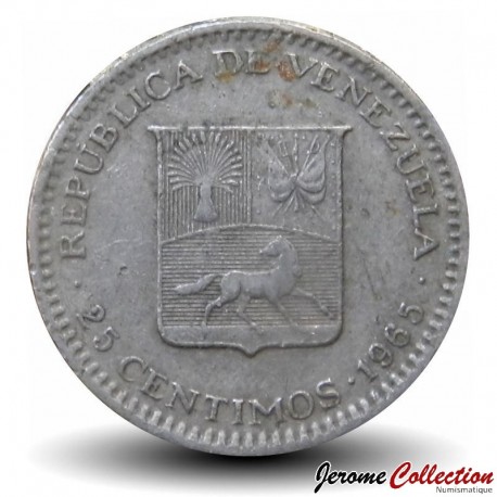 VENEZUELA - PIECE de 25 Centimos - Simón Bolívar - 1965 – Y40 – JeromeCollection