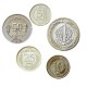 TURQUIE - SET / LOT de 5 PIÈCES - 5 10 25 50 Kurus 1 Lira (Poids réduits) - 2023 – Km1573 1574 1575 – JeromeCollection