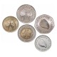 GHANA - SET / LOT de 5 PIECES de 20 50 100 200 500 Cedis - 1995 / 1997 – Km30 31 32 34 35 – JeromeCollection