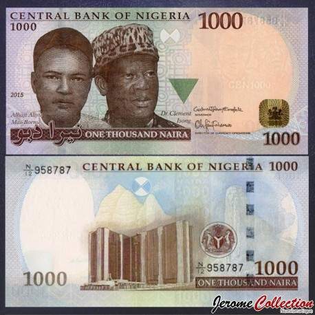 NIGERIA - Billet de 1000 Naira - 2015