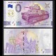 BILLET TOURISTIQUE - ZERO 0 EURO - FRANCE - MUSEE DES BLINDES - CHAR FRANCAIS SOMUA S35 - ANNIVERSARY GOLD - UENU
