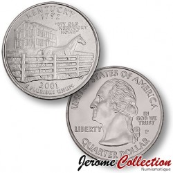 ETATS UNIS / USA - PIECE de 25 Cents (Quarter States) - Kentucky - 2001 - P [Sous scellé us MINT]
