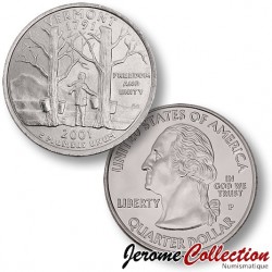 ETATS UNIS / USA - PIECE de 25 Cents (Quarter States) - Vermont - 2001 - P [Sous scellé us MINT] – Km321 –