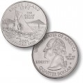 ETATS UNIS / USA - PIECE de 25 Cents (Quarter States) - Rhode Island - 2001 - D [Sous scellé us MINT] – Km320 –
