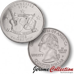 ETATS UNIS / USA - PIECE de 25 Cents (Quarter States) - Tennessee - 2002 - D [Sous scellé us MINT] – Km331 –