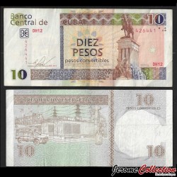 CUBA - Billet de 10 Pesos Convertibles - Statue de Máximo Gómez - 2013 – Pfx49f – JeromeCollection