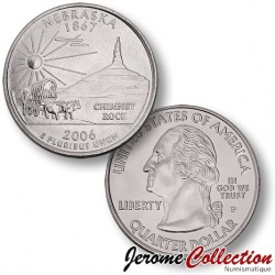 ETATS UNIS / USA - PIECE de 25 Cents (Quarter States) - Nebraska - 2006 - P [Sous scellé us MINT] – Km383 –