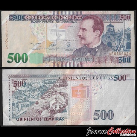 HONDURAS - Billet de 500 Lempiras - Ramón Rosa Soto - 20.06.2019 – P103d – JeromeCollection