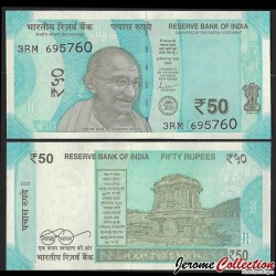 INDE - Billet de 50 Roupies - Lettre L - 2023 – P111t – JeromeCollection