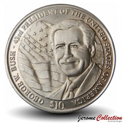 LIBERIA - PIECE de 10 Dollars - George W. Bush - 2004