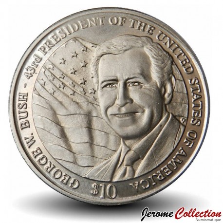 LIBERIA - PIECE de 10 Dollars - George W. 