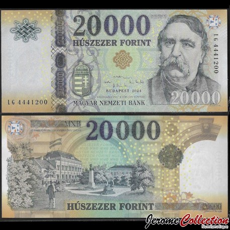 HONGRIE - Billet de 20000 Forint - Ferenc Deák - 2024 – P207h – JeromeCollection